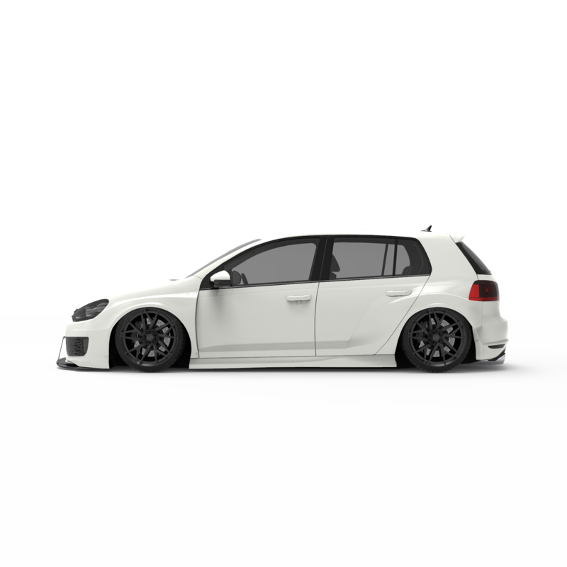 Kit Carrosserie Large Jumdoo pour Volkswagen Golf 6 GTI (5 Portes)